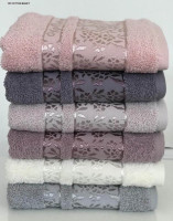 Набор махровых полотенец Cestepe VIP Cotton Buket из 6 штук 70х140 см