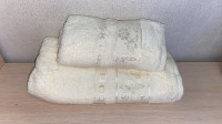 Набор махровых полотенец Cestepe VIP Cotton из 2 штук кремовые