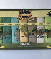 Набор кухонных полотенец Pelins Olive oil V03 40x60 см 7 шт