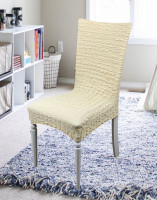 Чехлы на стулья без юбки Golden белый (6 штук)