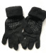 Перчатки женские зимние шерстяные Accezzoriez камешки One Size черные