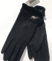 Перчатки женские кашемировые Moda Gloves 7,5 черные