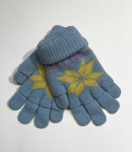 Перчатки митенки зимние Pabalma 6 размер 11-12 лет голубые