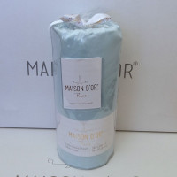 Простынь на резинке с наволочками Maison Dor saten blue 180х200 см