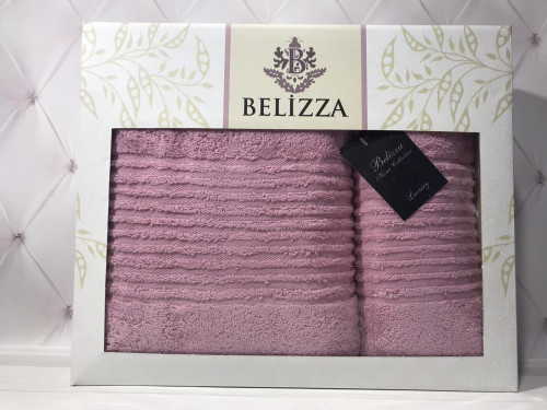 Набор махровых полотенец Belizza из 2 штук 50x90 см+70x140 см, модель 2