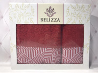 Набор махровых полотенец Belizza из 2 штук 50x90 см+70x140 см, модель 18