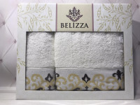 Набор махровых полотенец Belizza из 2 штук 50x90 см+70x140 см, модель 34